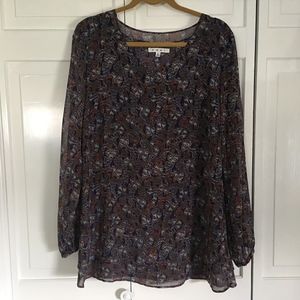 CAbi #157 Tapestry Print Tunic - Large